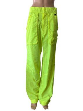 Vintage Skitique Neon Cargo Style Wind Breaker Pants
